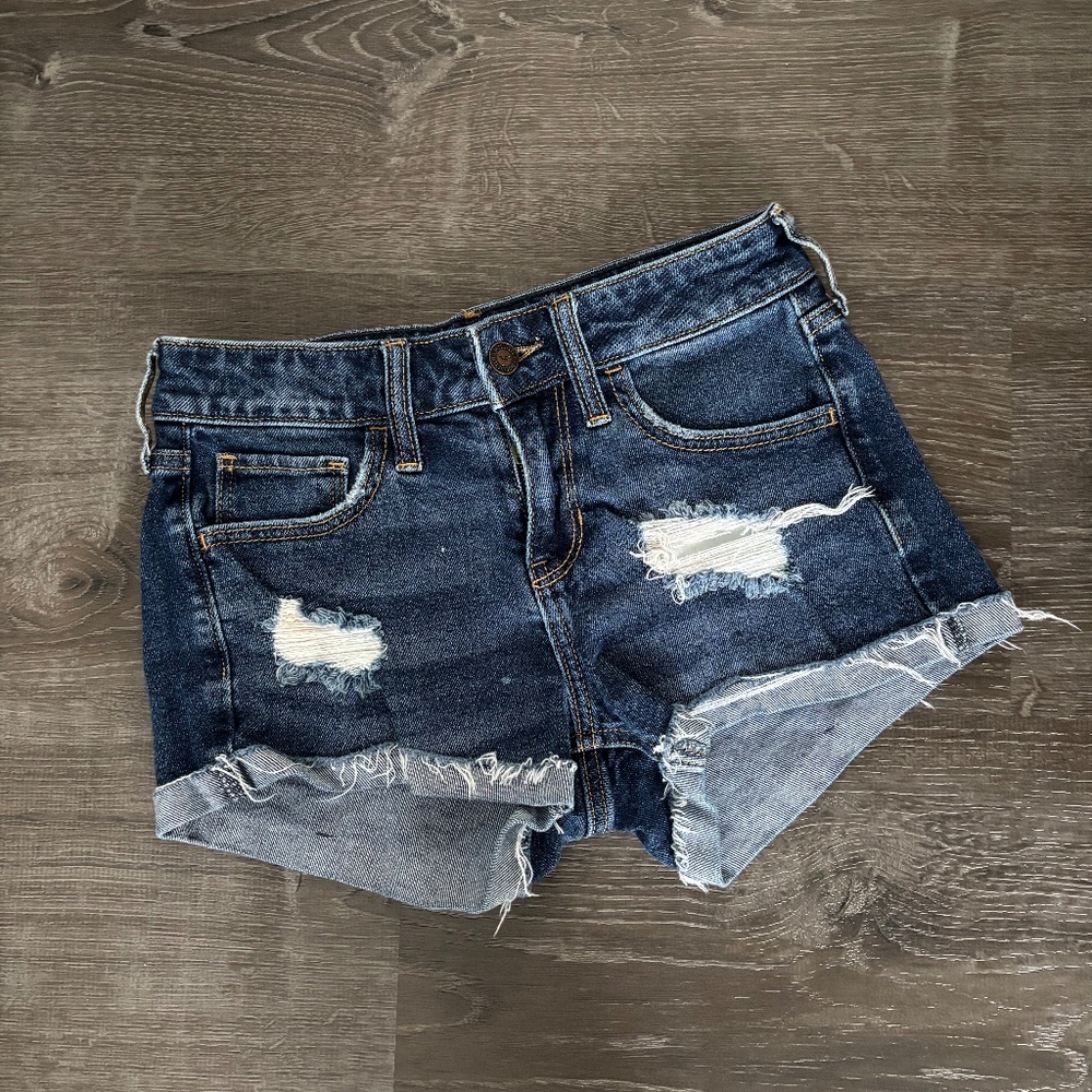 Hollister size 00 jean shorts